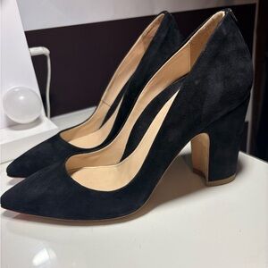 Mavette Black Suede Women's block Heels size 7